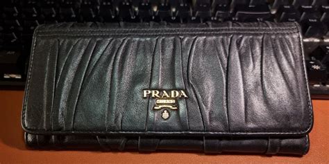 prada nappa gaufre wallet new|PRADA Nappa Gaufre Wallet Black 965630 .